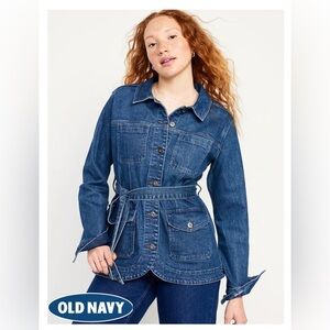 Jean Utility Belted Jacket M Tall